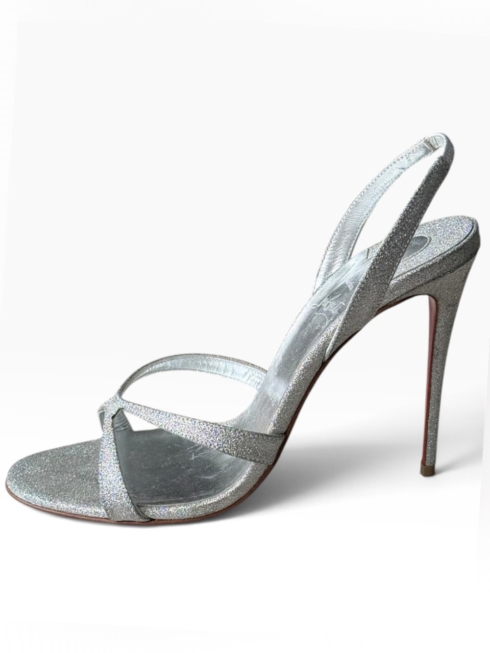 Christian Louboutin Emilie 100 Slingback Sandals - Picture 2 of 12